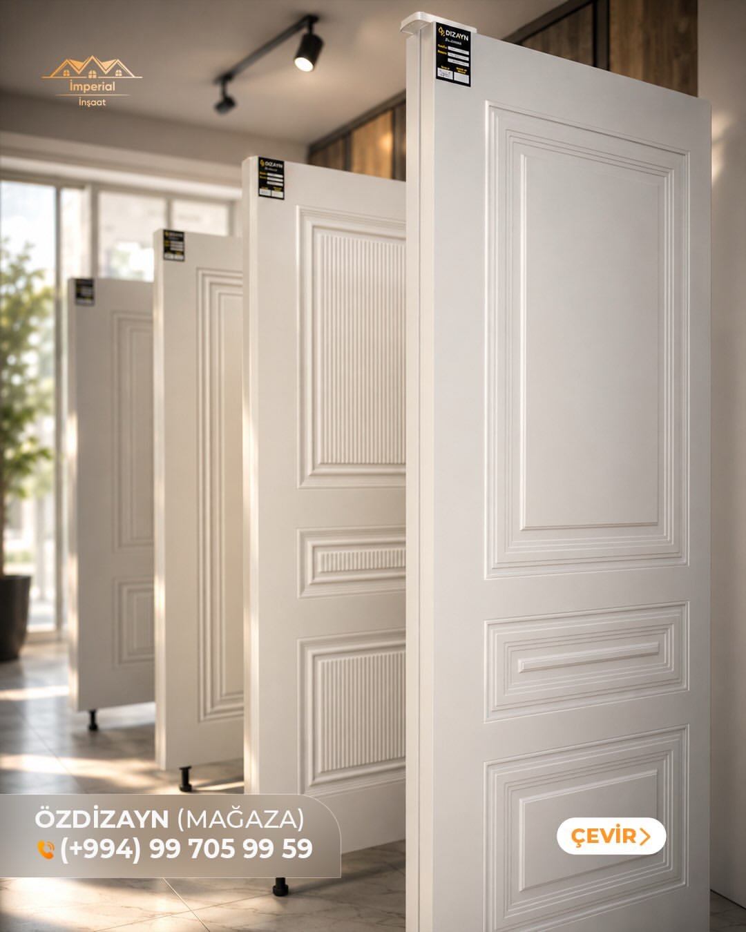 🚪 Evinizin və məkanınızın xarakterini dəyişən qapılar – Imperial İnşaatda!