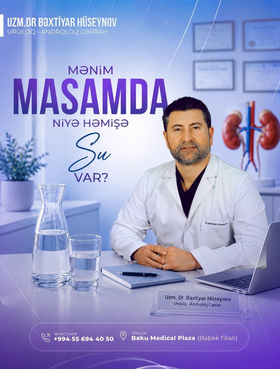 Uzm. Dr. Bəxtiyar Hüseynov üçün hazırlanmış kontent